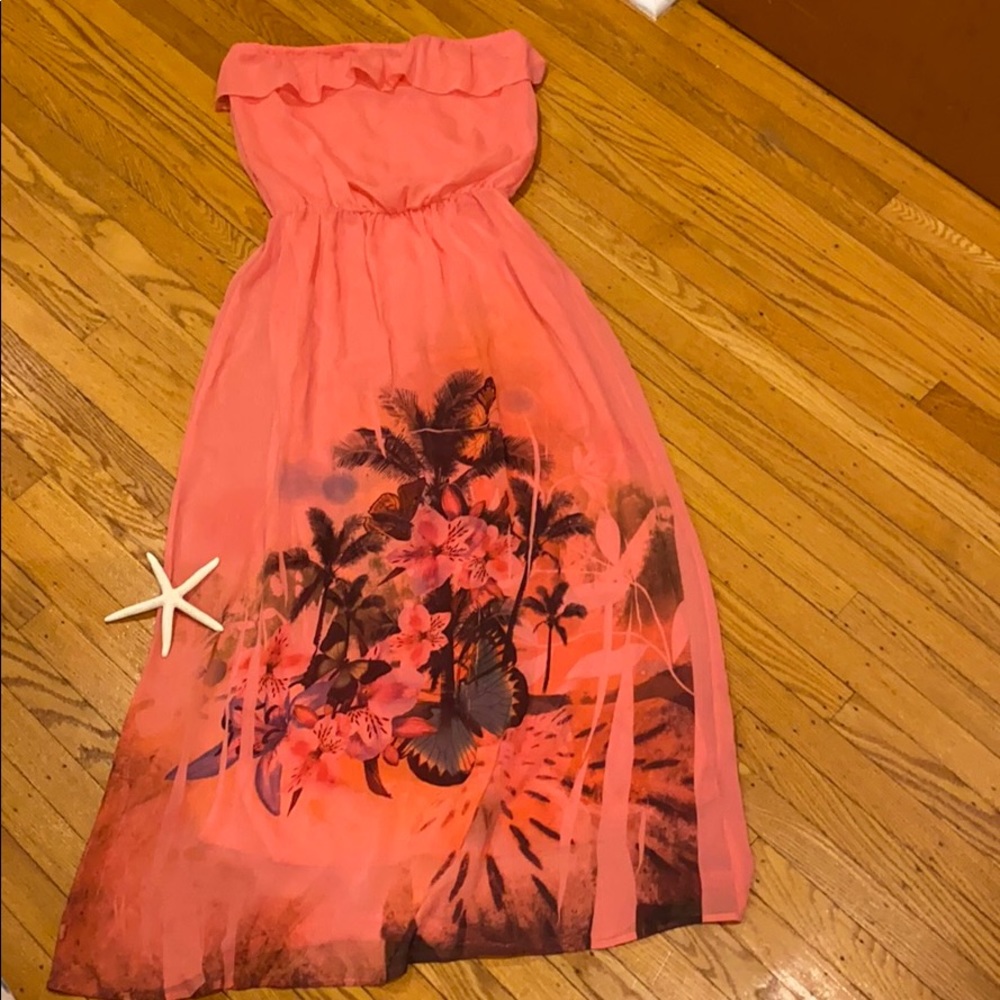 Strapless sun dress